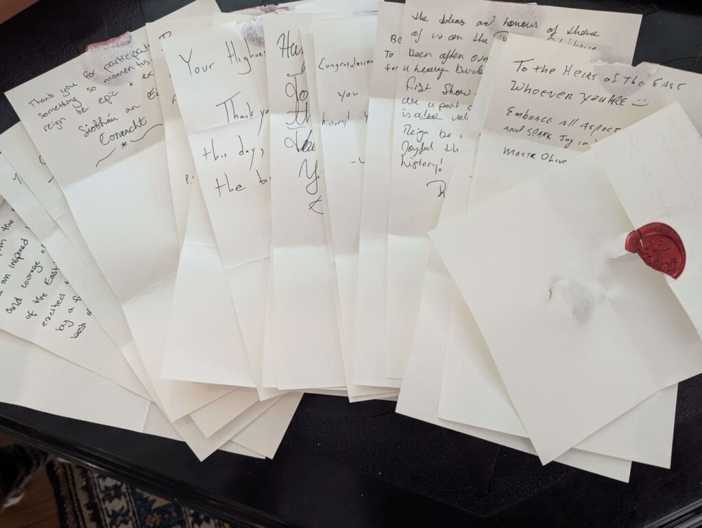 Collection of letters from the Midrealm